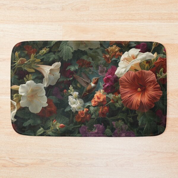 Item preview, A Hummingbird hovering beside vivid flowers, Birds in Motion designed and sold by CDC40.