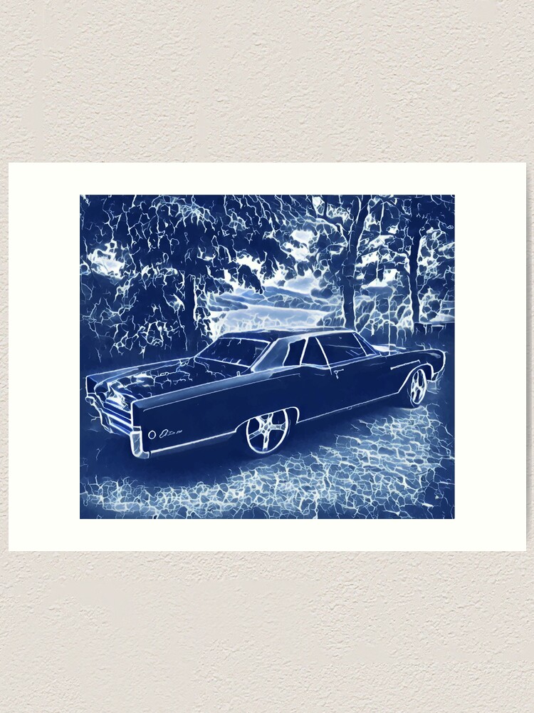 Alternate view of Buick Electra in Blue Electric Art Print