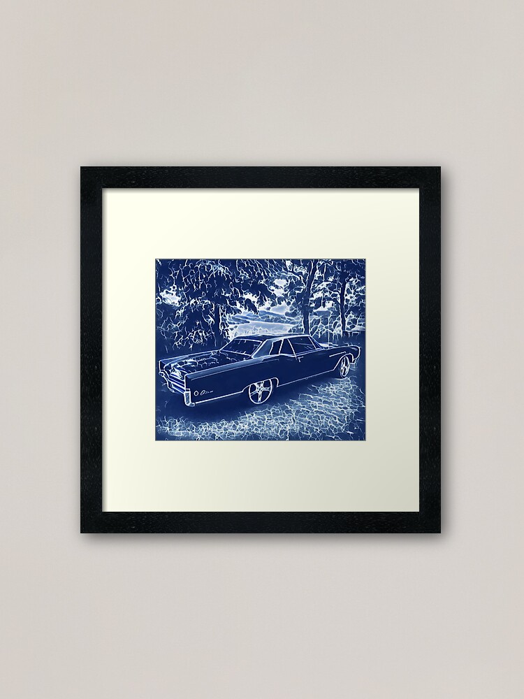 Alternate view of Buick Electra in Blue Electric Framed Art Print