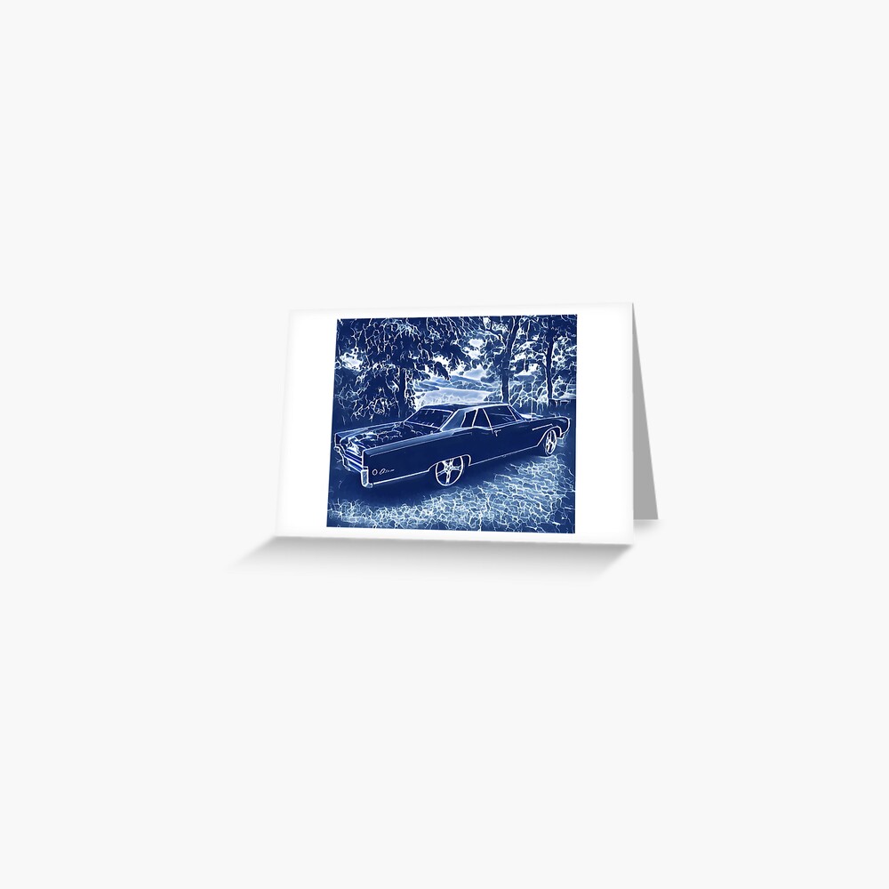 Buick Electra in Blue Electric Greeting Card