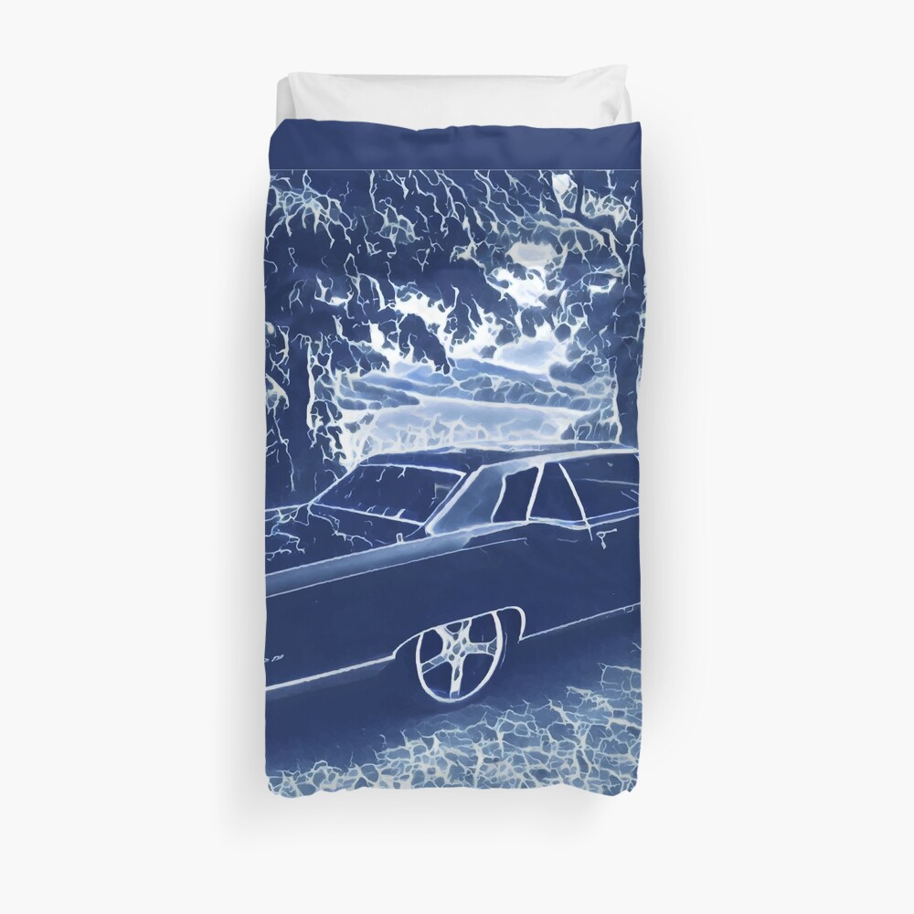 Buick Electra in Blue Electric Duvet Cover