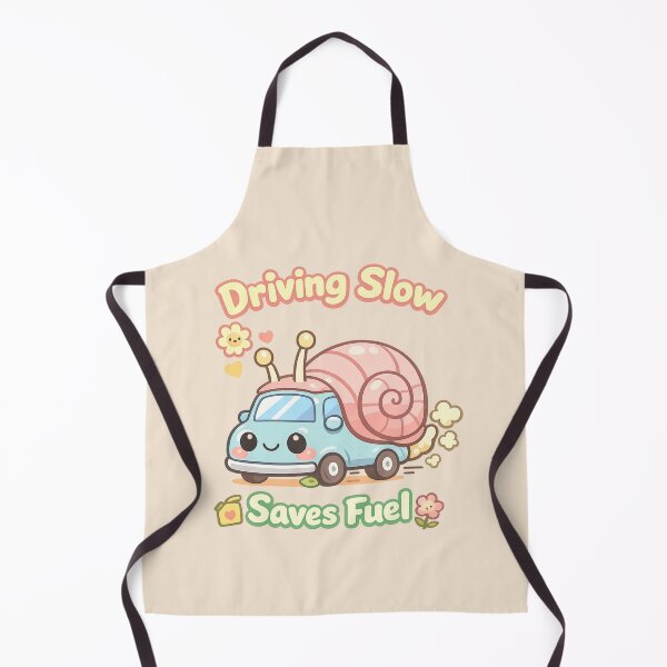 Item preview, Cute Snail Car Driving Slow Saves Fuel | Kawaii Cozy Eco Humor designed and sold by PopCulturePixel.