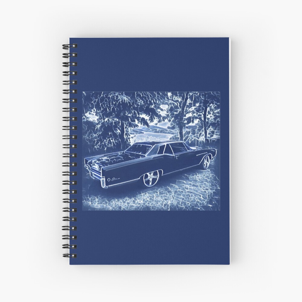 Buick Electra in Blue Electric Spiral Notebook