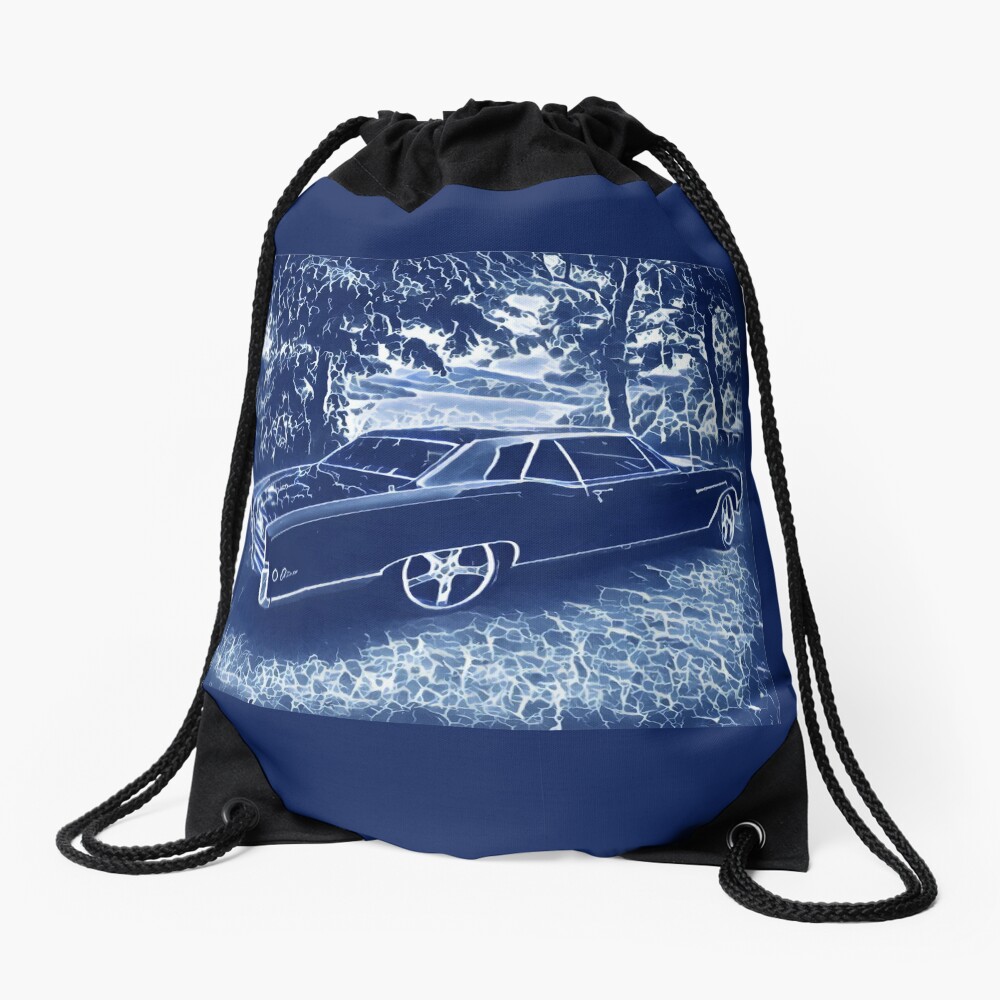 Buick Electra in Blue Electric Drawstring Bag