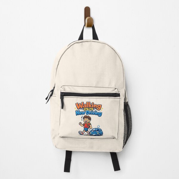 Item preview, Walking Is The New Driving - Cute Anti Car Cartoon | Funny Eco Lifestyle Design designed and sold by PopCulturePixel.