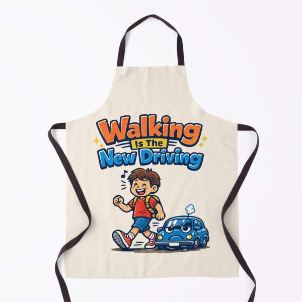 Item preview, Walking Is The New Driving - Cute Anti Car Cartoon | Funny Eco Lifestyle Design designed and sold by PopCulturePixel.
