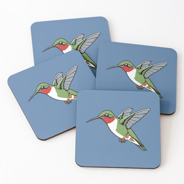 Item preview, Ruby Throated Hummingbird Illustration designed and sold by donwillisjrart.