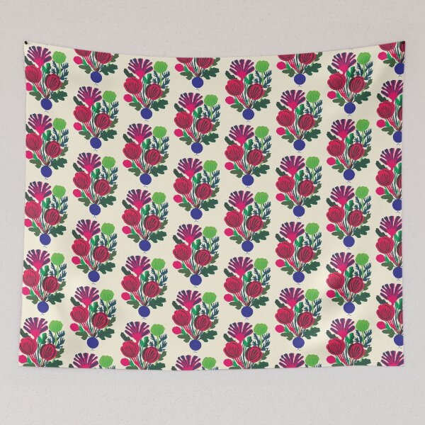 Item preview, Cool Colorful Capacious Folk Floral Abstract Design designed and sold by CharlottePlaceArt.