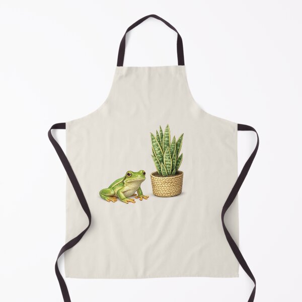 Item preview, Tropical Frog with Snake Plant – Nature-Inspired Design designed and sold by annenambiro.