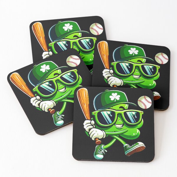Item preview, Cool Shamrock Baseball Player Funny St Patrick’s Day designed and sold by miaa-artistshop.