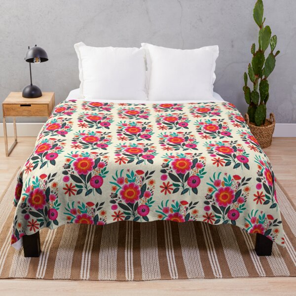 Item preview, Cool Colorful Capacious Folk Floral Abstract Design designed and sold by CharlottePlaceArt.