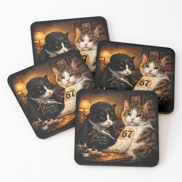 Item preview, Tattoo Artist Cats Funny Vintage Cat Meme designed and sold by Modaozushi216.