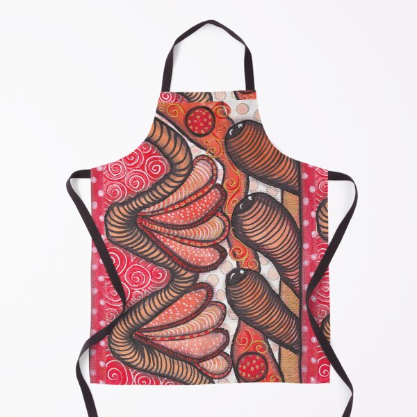 Item preview, Warm Coral Abstract Garden - Organic Pattern Art designed and sold by ColorWander.