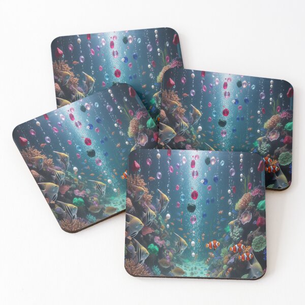 Item preview, Copy of Aquarium fish in dazzling aqua environment designed and sold by Uniqueartai.
