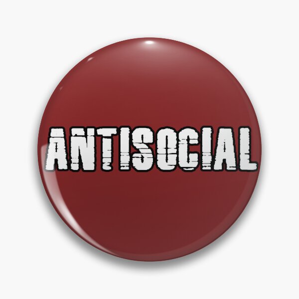 Item preview, Antisocial Sarcastic Typographic Design with Introverted Attitude Original Gift designed and sold by AstronautMerch.