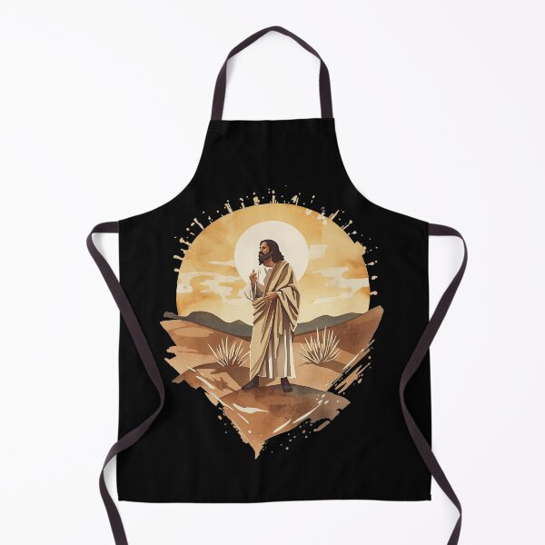 Item preview, Jesus walking in the Wilderness Sunset Art designed and sold by Cre8andRecre8.