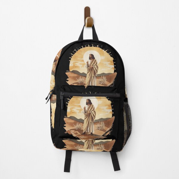 Item preview, Jesus walking in the Wilderness Sunset Art designed and sold by Cre8andRecre8.