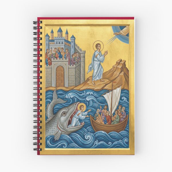 Item preview, The Old Testament story of the prophet Jonah, orthodox icon designed and sold by ikonesrb.