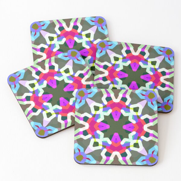 Item preview, Pink and aqua psychedelic retro hippy pattern designed and sold by jaynerushton.