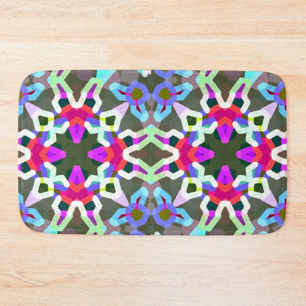 Item preview, Pink and aqua psychedelic retro hippy pattern designed and sold by jaynerushton.