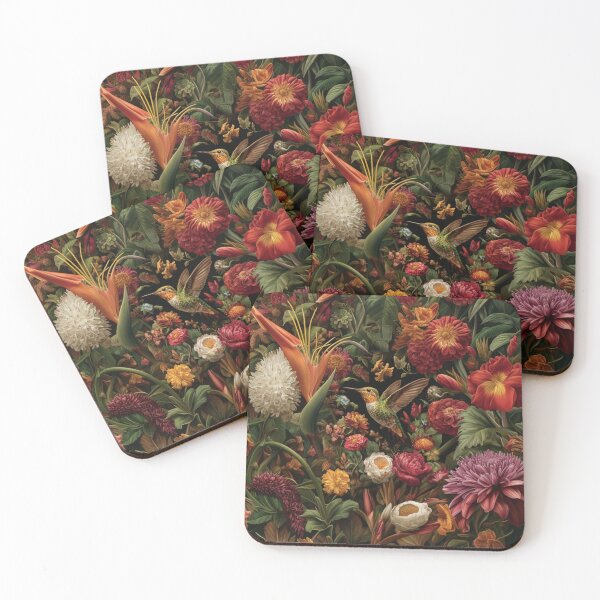 Item preview, A Hummingbird hovering beside vivid flowers, Birds in Motion designed and sold by CDC40.