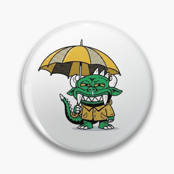 Item preview, Hodag wearing a yellow raincoat and holding an umbrella designed and sold by COOLKJS0.