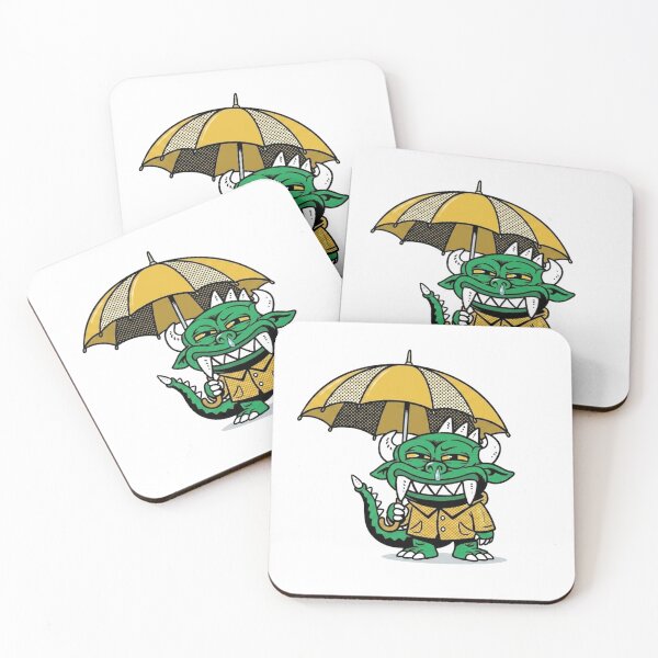 Item preview, Hodag wearing a yellow raincoat and holding an umbrella designed and sold by COOLKJS0.