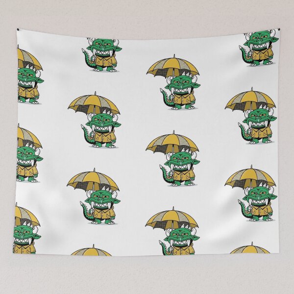 Item preview, Hodag wearing a yellow raincoat and holding an umbrella designed and sold by COOLKJS0.