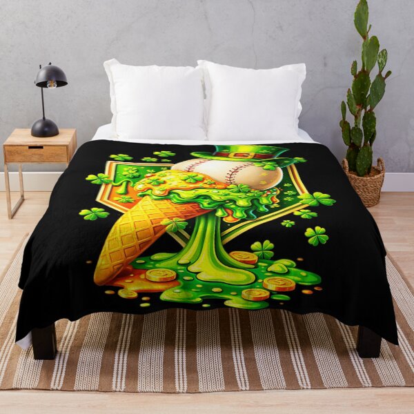 Item preview, Melting Shamrock Baseball Ice Cream Funny designed and sold by miaa-artistshop.