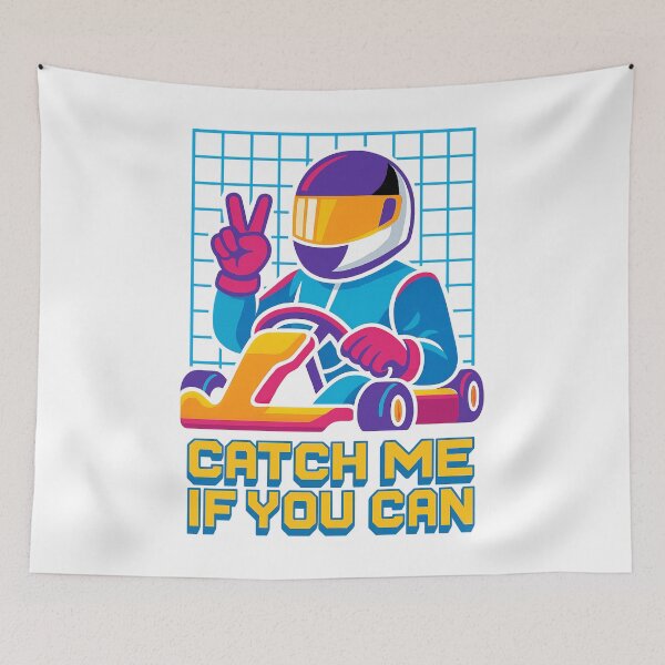 Item preview, Catch Me Retro Pixel Art Racing Neon designed and sold by reval-store.