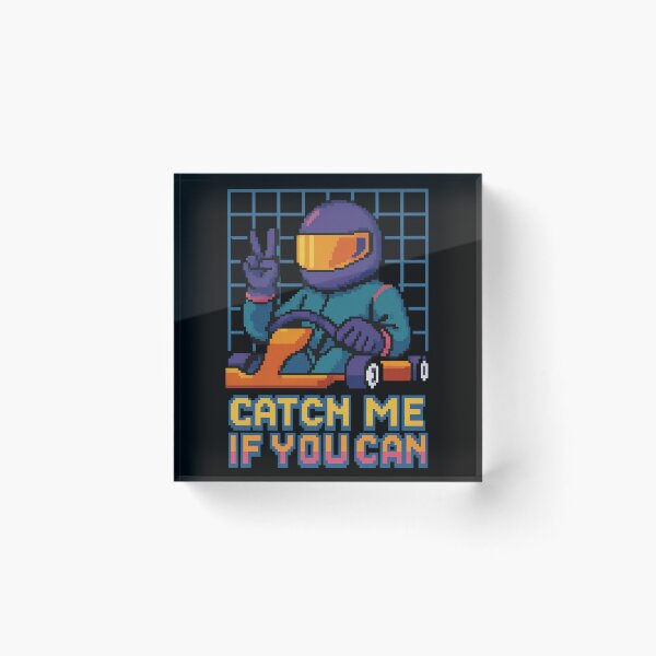 Item preview, Catch Me Retro Pixel Art Racing Neon designed and sold by reval-store.