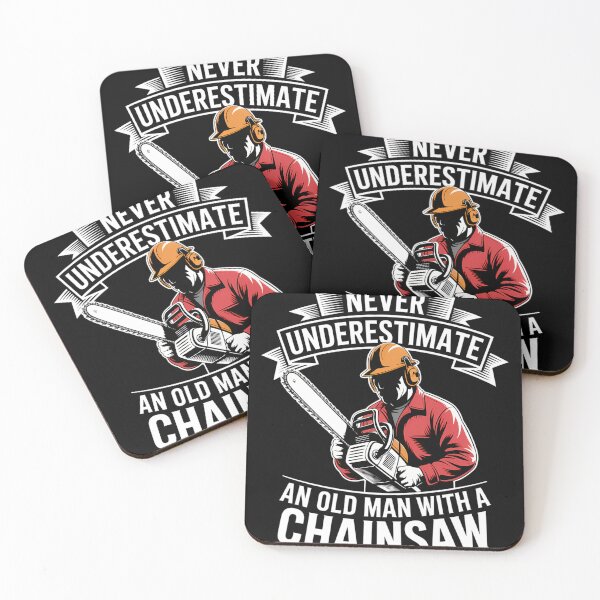 Item preview, Never Underestimate an Old Man with A Chainsaw designed and sold by creatinkhavnica.