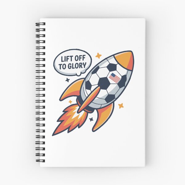 Item preview, Lift Off to Glory USA Soccer Rocket World Cup 2026 designed and sold by PixelWaveBD.