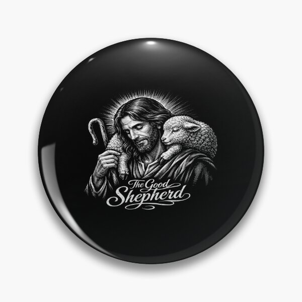 Item preview, The Good Shepherd Artwork • Peaceful Jesus Holding Lamb • Spiritual Christian Illustration designed and sold by Bright Nest Studio.