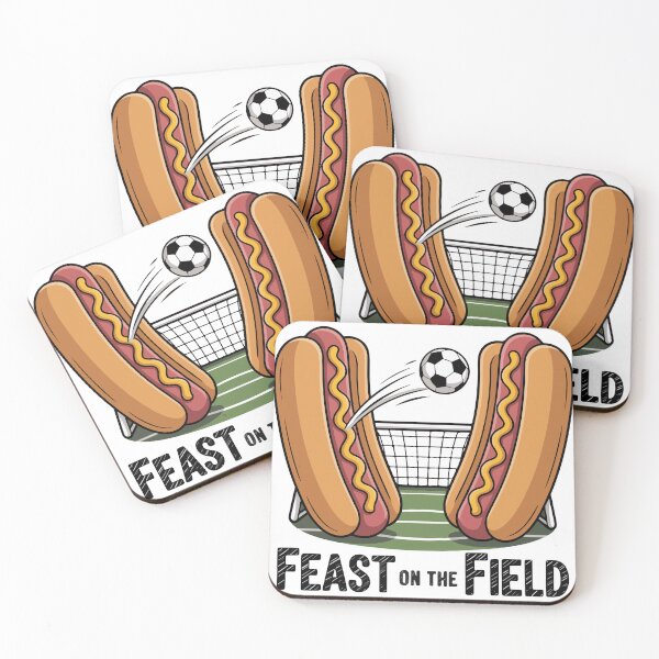 Item preview, Feast on the Field Funny Hotdog Soccer World Cup 2026 designed and sold by PixelWaveBD.
