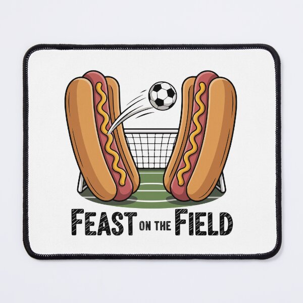 Item preview, Feast on the Field Funny Hotdog Soccer World Cup 2026 designed and sold by PixelWaveBD.