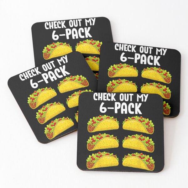 Item preview, Check Out My 6 Pack Tacos Funny Food designed and sold by eliramaison.