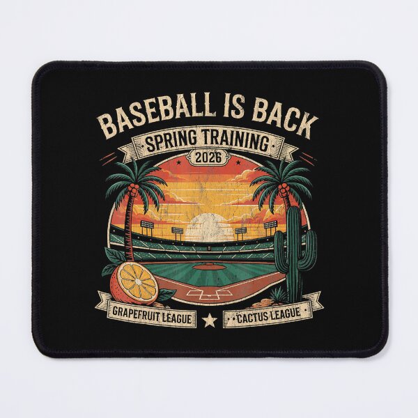 Item preview, Baseball Is Back Spring Training 2026 Retro Sunset designed and sold by miaa-artistshop.