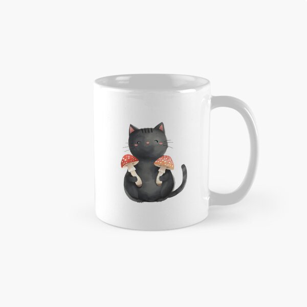 Item preview, Choose your mushroom black cat designed and sold by uunaa.