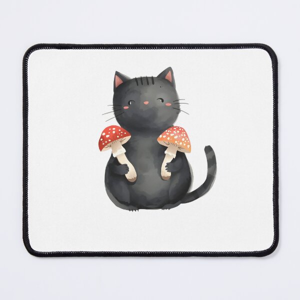 Item preview, Choose your mushroom black cat designed and sold by uunaa.