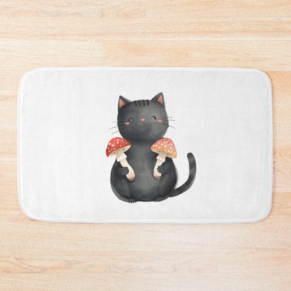Item preview, Choose your mushroom black cat designed and sold by uunaa.
