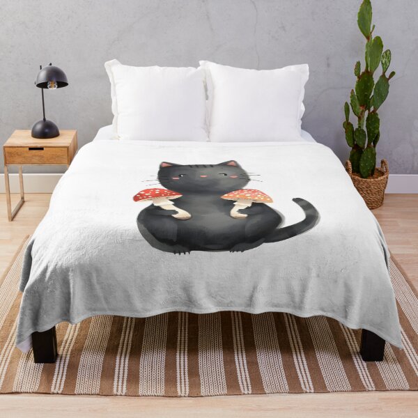 Item preview, Choose your mushroom black cat designed and sold by uunaa.