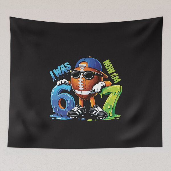 Item preview, I Was 6 Now Im 7 Football Birthday Boy 7th Birthday Drip Kids designed and sold by kiralynstration.