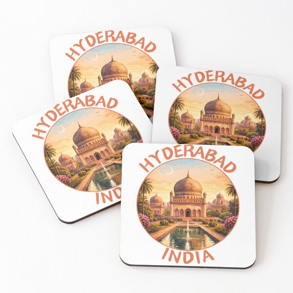 Item preview, Hyderabad in Telangana India, Retro Travel Art Circle Emblem designed and sold by MaateoDesign.
