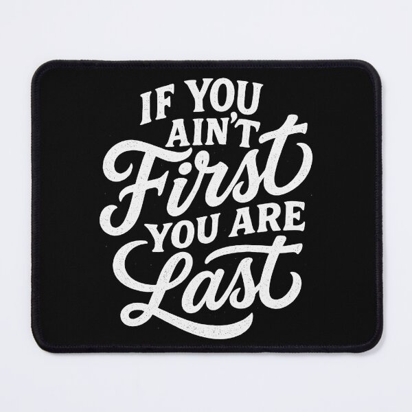 Item preview, If You Ain't First Distressed White Vintage designed and sold by reval-store.