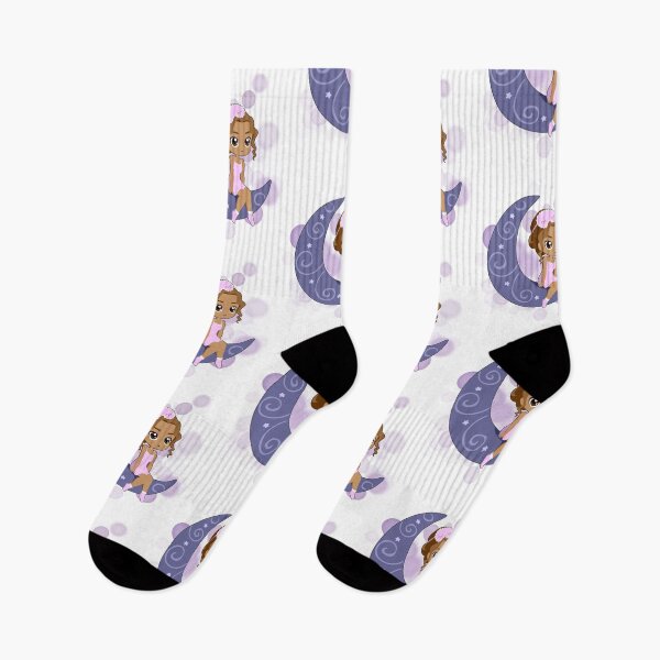 Item preview, Girl Sitting on the Moon - Cozy Illustration designed and sold by iamKRUK.
