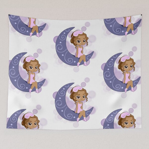 Item preview, Girl Sitting on the Moon - Cozy Illustration designed and sold by iamKRUK.