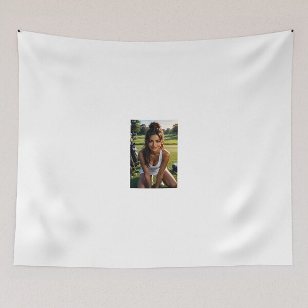Item preview, Woman In White Attire At Golf Course designed and sold by CathryneDelamort.