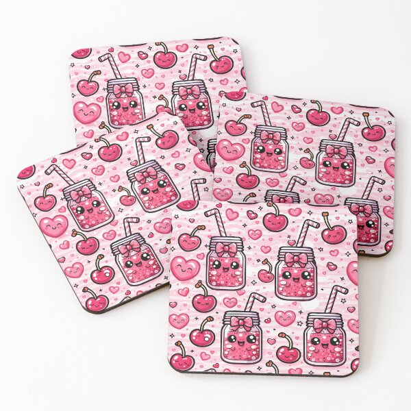 Item preview, Kawaii Cherry Pattern designed and sold by KiwiGrizzly.