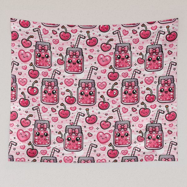 Item preview, Kawaii Cherry Pattern designed and sold by KiwiGrizzly.